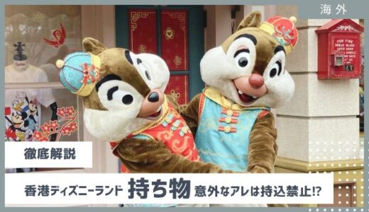 【2024年最新】香港ディズニーへの準備・持ち物！ロッカー代金激高！意外なアレは持込禁止！？注意点まとめ