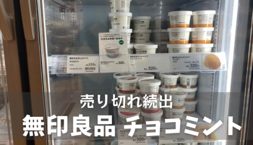 【売切続出】無印良品チョコミントアイス入手方法　取扱店舗を大捜索 2024