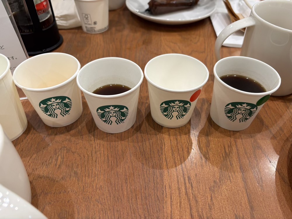 クリスマスブレンドを少しずつ全種類飲めます