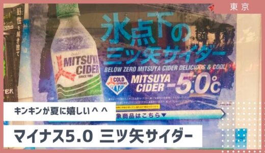 【徹底解説】夏に嬉しい マイナス5.0℃氷点下三ツ矢サイダー設置場所／販売時間／注意点・やり方まで　2024年8月