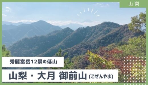 【ゆる登山】初心者の低山さんぽで秀麗富嶽12景 御前山に登ってきた！2024年11月