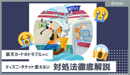 ディズニーチケット楽天カード使えない？！対策を紹介【VISA,MASTERクレジットカードエラー】